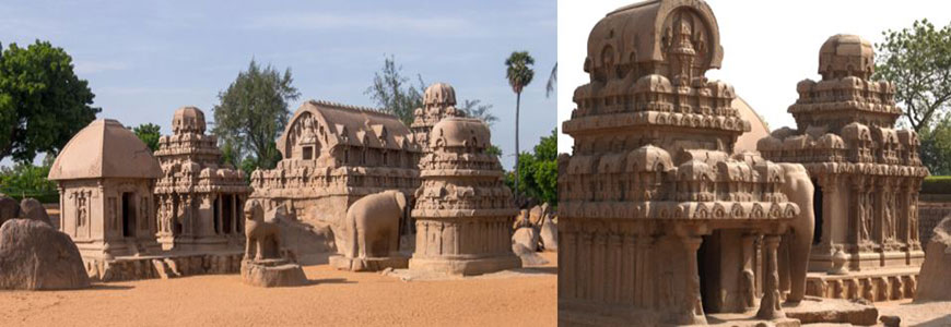 Panch-Ratha-Mahabalipuram-Five-Chariot-Of-Pandava-Mahabharat-Tamil-Nadu-India