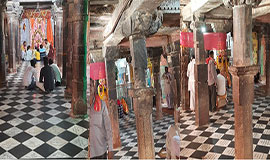 Chaurasi-Khambha-Temple-Nand-Bhawan-Darshan-Time-Old-Gokul-Mahaban