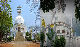 shanti-stupa-dhauli-bhubaneshwar_Buddhist-Munuments-Light Shaw